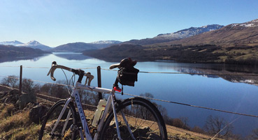 Cycling around Loch Tay